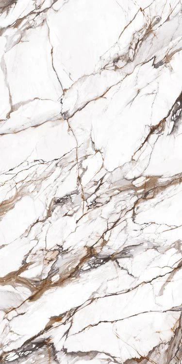 Calacatta Papak Porselin Format Besar Mewah